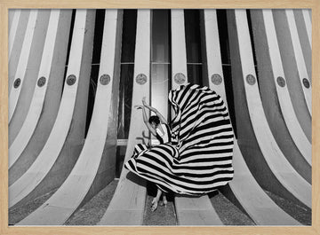 Graceful Striped Dancer | Poster - Wood Frame Interior