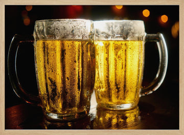 Two Cold Beers | Poster - Wood Frame Interior