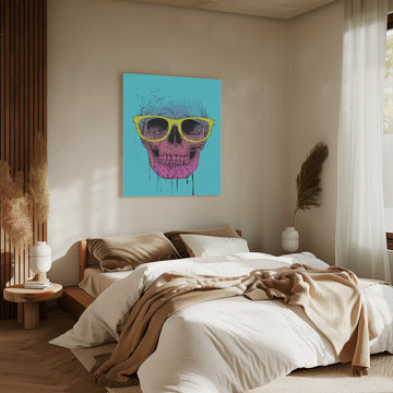 Vibrant Skull Glasses | Canvas - Room Interior 2