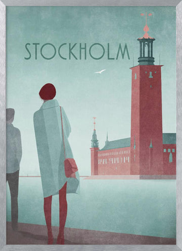 STOCKHOLM 2 - Stockholm City Hall | Poster - Silver Frame Interior
