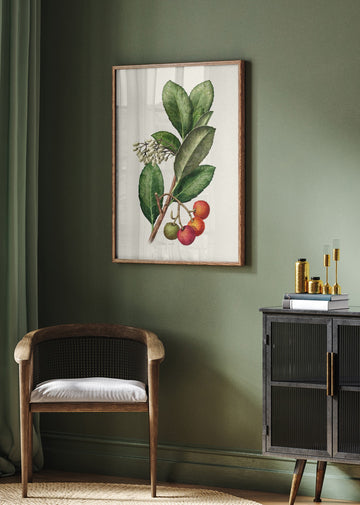 Vintage Strawberry Tree | Poster - Room Interior 2