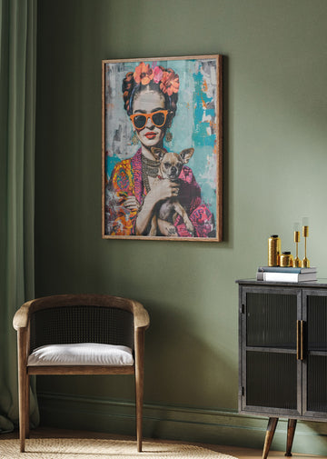 Colorful Portrait Chihuahua | Poster - Room Interior 2