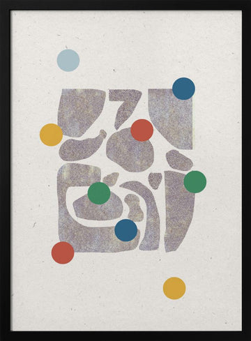 Colorful Harmony | Poster - Black Metal Frame Interior