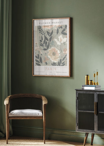 Paris Flower Market | Poster - Room Interior 2