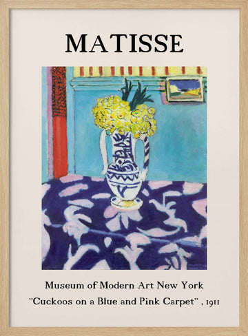 Vibrant Vase Display | Poster - Wood Frame Interior