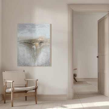 Golden Horizon Abstract | Canvas - Room Interior 1