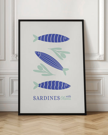 Sardines and Olives | Poster - Room Interior 1