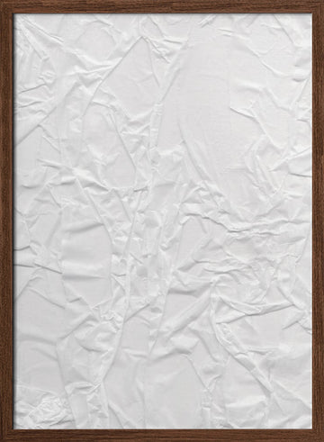 Crinkled Whispers | Poster - Walnut Frame Interior
