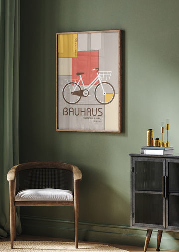 Bauhaus Bicycle Design | Poster - Room Interior 2