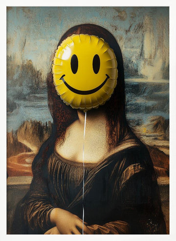 Parody of the Mona Lisa | Poster - White Frame Interior