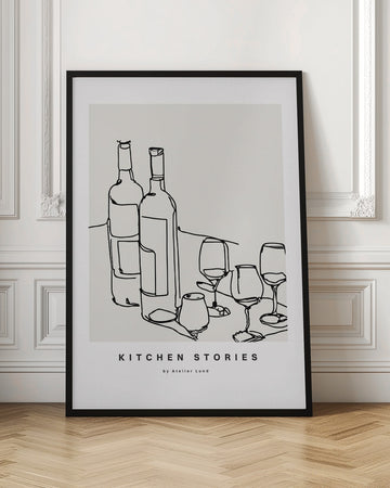 Wine and Conversation | Poster - Room Interior 1