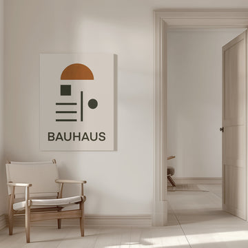 Bauhaus Geometric Abstraction | Canvas - Room Interior 1