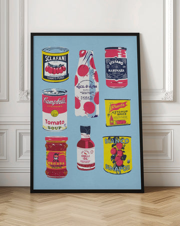 Retro Kitchen Food | Poster - Room Interior 1