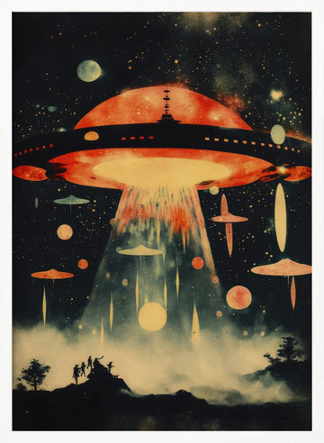 Galactic Arrival | Poster - White Frame Interior
