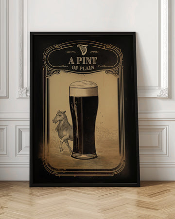 Irish Stout and Horse | Poster - Room Interior 1