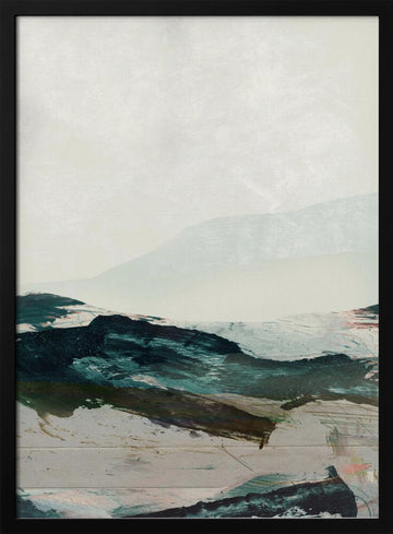 Mountains No2 | Poster - Black Metal Frame Interior