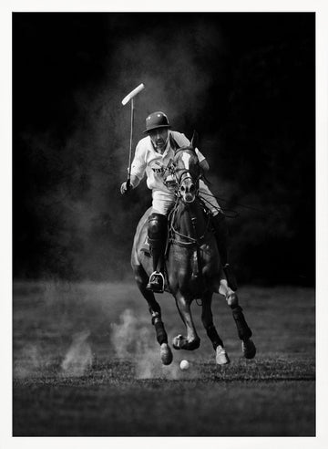 Dynamic Polo Action | Poster - White Frame Interior
