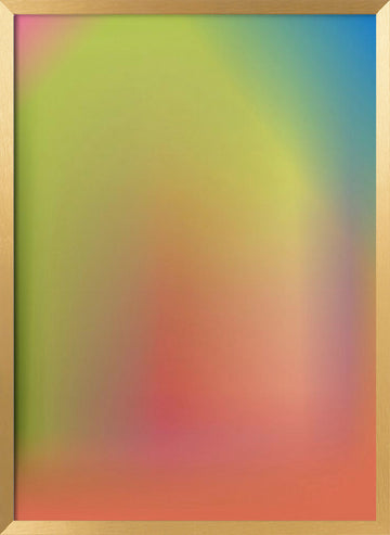 Vibrant Soft Gradient | Poster - Gold Frame Interior