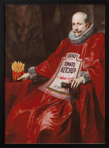 Sir Tomato | Poster - Black Metal Frame Interior