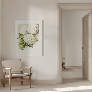 Chrysanthemums for Christmas Eve | Canvas - Room Interior 1