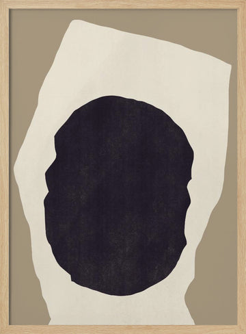 Abstract Organic Form | Poster - Wood Frame Interior
