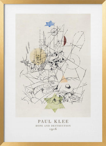 Hope and Destruction 1916 | Poster - Gold Frame Interior