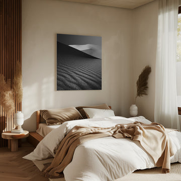 Desert Dunes Monochrome | Canvas - Room Interior 2