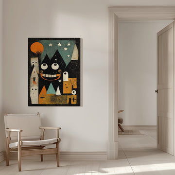 Whimsical Nightscape | Canvas - Room Interior 1