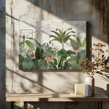 Tropical Map Explorations | Canvas - Room Interior 2