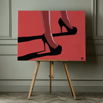 Elegant Red Heels | Canvas - Room Interior 1