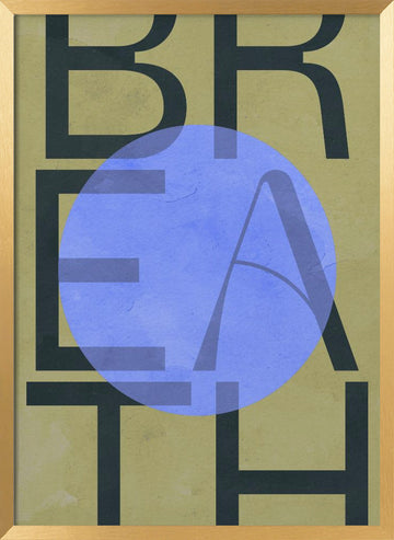 Breath Circle | Poster - Gold Frame Interior