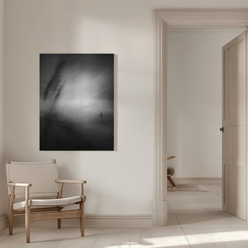 Lone Man Misty Horizon | Canvas - Room Interior 1