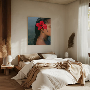 Hibiscus Serenity | Canvas - Room Interior 2