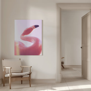 Graceful Pink Flamingo | Canvas - Room Interior 1