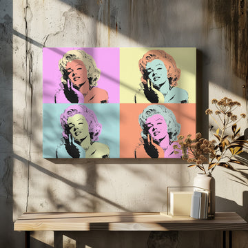 Iconic Marilyn Pop Art | Canvas - Room Interior 2