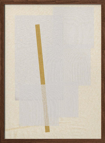 Golden Balance | Poster - Walnut Frame Interior