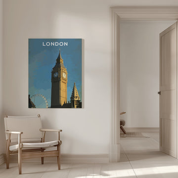 Big Ben London Eye | Canvas - Room Interior 1