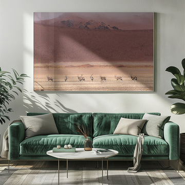 Oryx Herd Desert Dunes | Poster - Room Interior 1