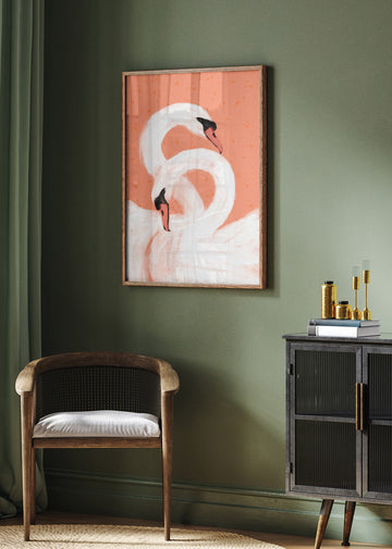 Graceful Swans | Poster - Room Interior 2