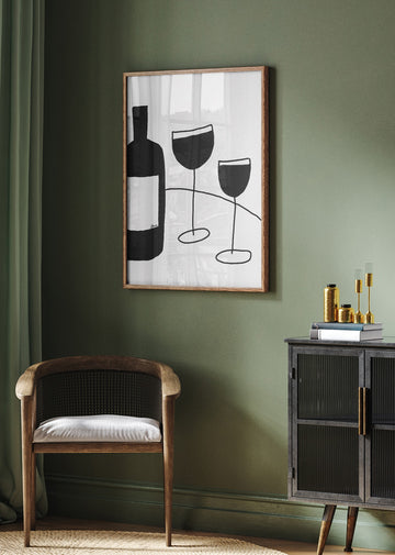 Wine Glasses | Poster - Room Interior 2