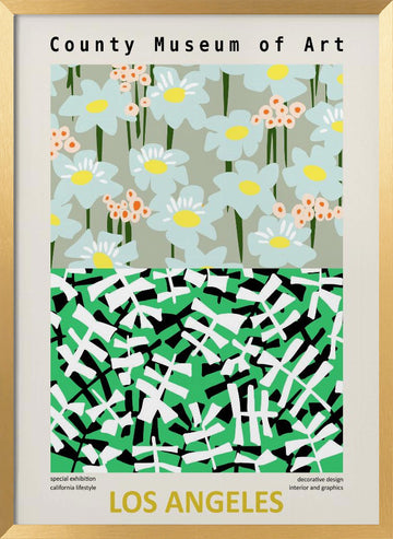California Pattern Play | Poster - Gold Frame Interior