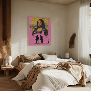 Pink Monalisa | Canvas - Room Interior 2