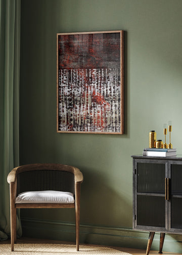 Red Grunge Abstract | Poster - Room Interior 2