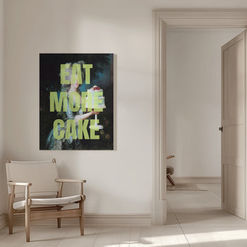 Eat More Cake Portrait | Canvas - Room Interior 1
