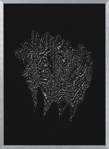 Dynamic Abstract Flow | Poster - Silver Frame Interior