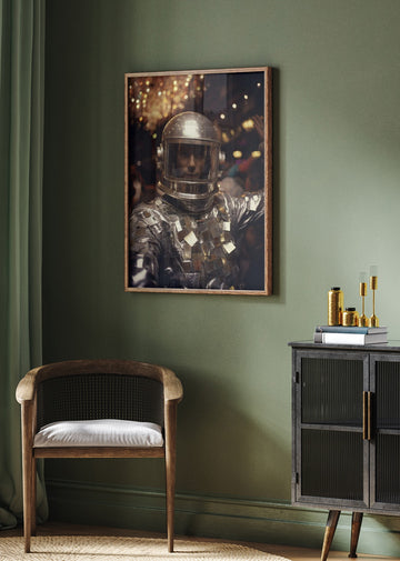 Futuristic Disco Man | Poster - Room Interior 2