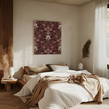 Rich Art Nouveau Floral | Canvas - Room Interior 2