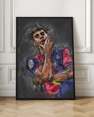 Thoughtful Soccer Player | Poster - Room Interior 1