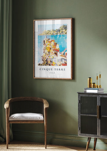 Colorful Cinque Terre Italy | Poster - Room Interior 2