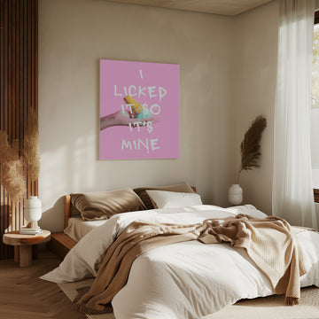 Licked Ice Cream Quote | Canvas - Room Interior 2